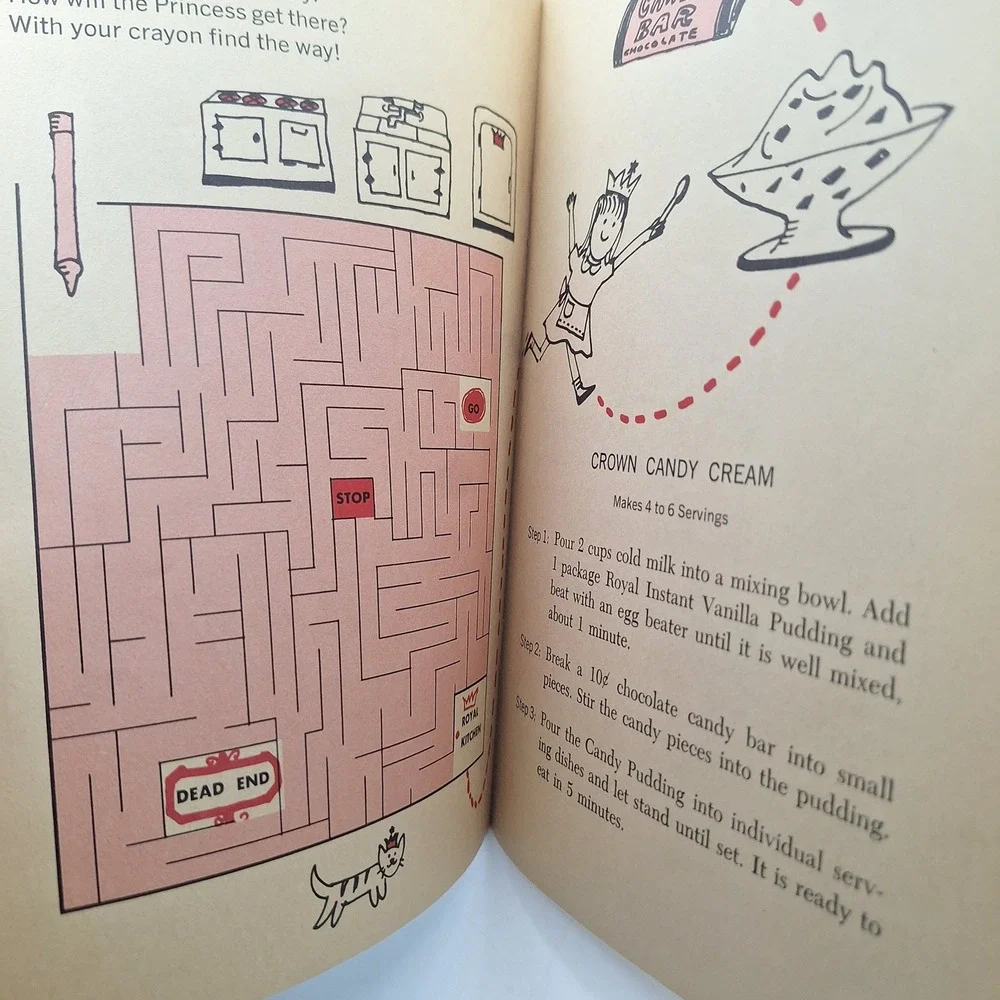 Color and Cook with Your‎ Royal Book 1962 Leonard Kessler Recipes Games